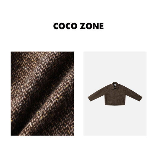 COCO ZONE春秋新款翻领设计感气质显瘦短外套香风23C19650 商品图2