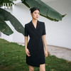 IWY/优雅黑色连衣裙气质职业西装裙女高级感夏季时尚售楼部教师工作服Q14239 商品缩略图0