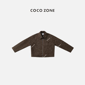 COCO ZONE春秋新款翻领设计感气质显瘦短外套香风23C19650