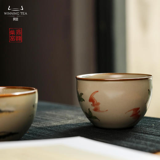 问鼎汝瓷鼎峰柴窑风水缸杯（寿桃）（缺货） 商品图4