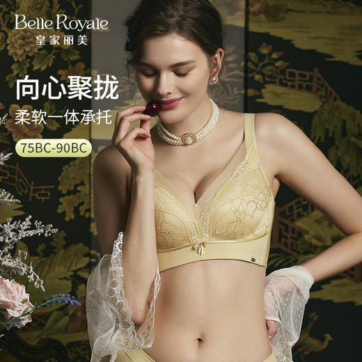 皇家丽美2023新款香榭之恋系列无钢圈一体式调整型文胸3/4杯型WJ2309-2 商品图2