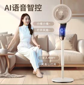 创维（Skyworth）2024新款空气循环扇语音遥控家用电风扇宿舍立式风扇大风力8D自动摇头轻音落地扇Q871