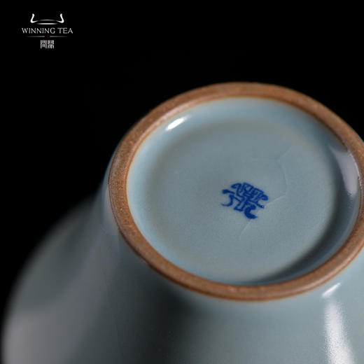 问鼎汝瓷收藏款天蓝马蹄杯（缺货） 商品图3