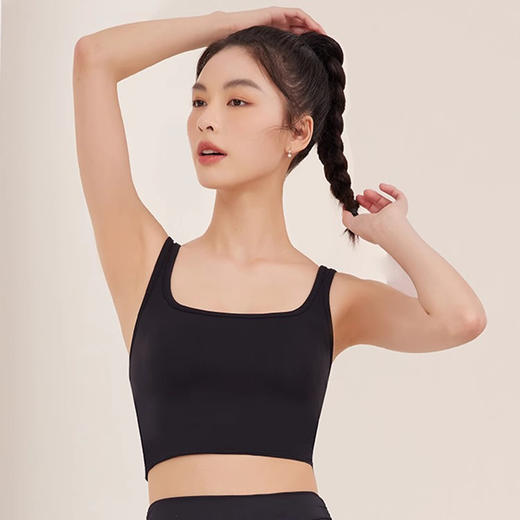 跃牌【禅语梵心】 外穿运动美背一体杯双肩带聚拢收腹性感瑜伽服2150A 商品图1