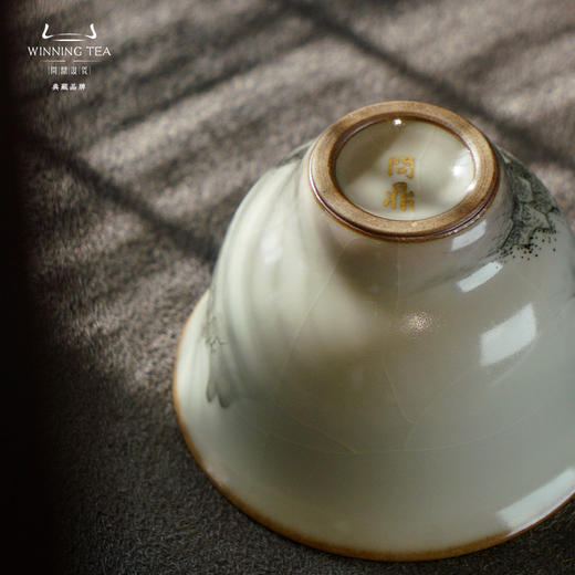 问鼎汝窑鸿福杯(荷间鱼游）（缺货） 压手杯(溪山烟雨）（缺货） 商品图4