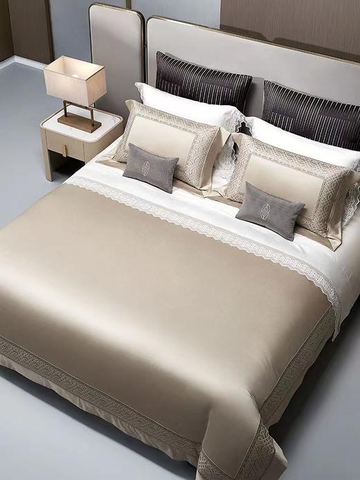 【罗卡芙】B7F 罗卡芙/惠谊/新中式100支双股全棉色织提花四件套/好运连连 商品图1