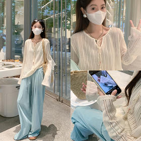 <曾小咸推荐>【甜心玛丽】镂空防晒罩衫