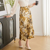 剩S/M 米思阳2025秋季新款通勤时尚半身裙别致印花高腰A字中长裙女3006 商品缩略图1