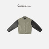 刘一一&COCO ZONE 拼皮撞色单排扣美式棒球服夹克外套 23C30311 商品缩略图1
