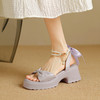 【预售3天】时尚潮流优雅轻便显白厚底罗马凉鞋百搭时尚学院风鞋MY&586-01 商品缩略图0