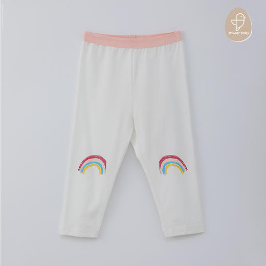 【夏季爆款】卓儿女童纯棉打底裤女宝宝裤子夏薄款女孩修身弹力裤子 商品图1