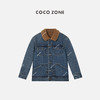 刘一一&COCO ZONE100%棉牛仔外套翻领内里绒毛扣衬衣 23C19429 商品缩略图0