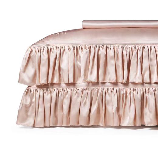 【春上新】10楼罗卡芙新巴洛克风简约纯色全真丝四件套-帕西法尔粉240*240cm  吊牌价29800元   活动价23800元 商品图2