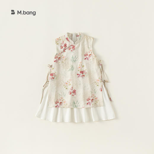 【新中式国风连衣裙】宥宝童装夏季新品儿童汉服新中式女童碎花旗袍连衣裙国风 商品图5