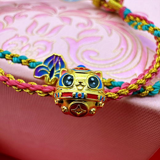 【权威出品】故宫瑞兽手绳 含纯金0.8克 带礼盒 带证书 商品图5