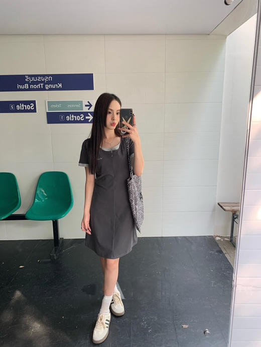 <曾小咸推荐>假两件连衣裙  商品图4