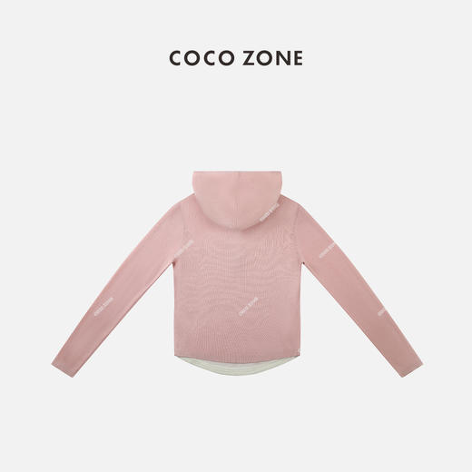 COCO ZONE2024半拉链连帽针织衫春季长袖休闲毛衣 24C10353 商品图1