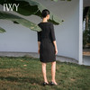 IWY/新款时尚优雅黑色连衣裙女修身V领显瘦西装裙气质女总裁商务小黑裙Q14208 商品缩略图4