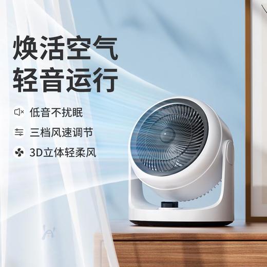 电风扇家用台式办公室桌面大风力静音涡轮壁挂立式循环扇宿舍电扇 商品图0