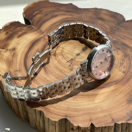 Tissot天梭官方卡森臻我粉色贝母表盘石英钢带手表女表 商品图6