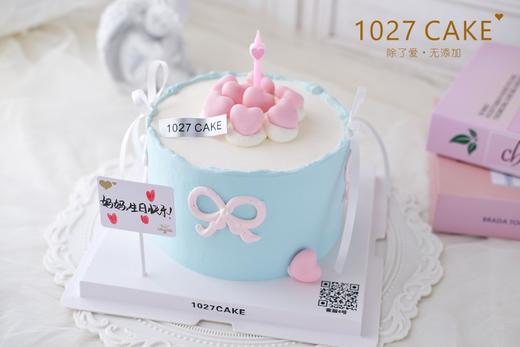 1027CAKE |  少女心蛋糕  爱心蜡烛  蝴蝶结丝带 商品图2