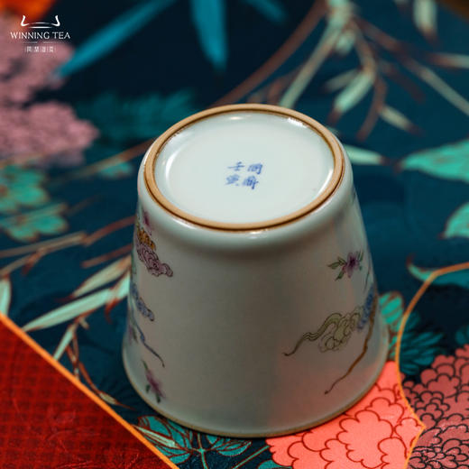 问鼎汝瓷鼎峰系列天青壬寅精工款小可乐杯（龙之风云） 商品图4