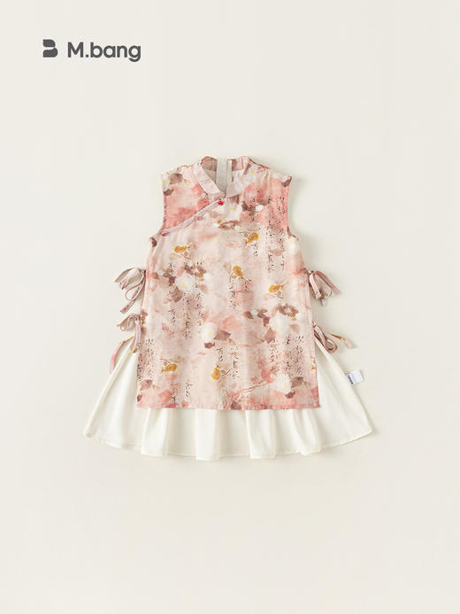 【新中式国风连衣裙】宥宝童装夏季新品儿童汉服新中式女童碎花旗袍连衣裙国风 商品图2