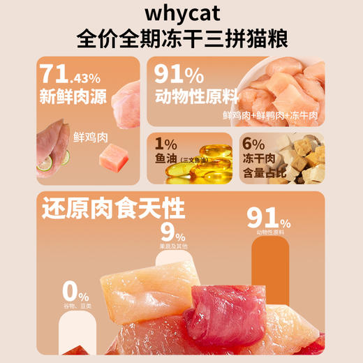 whycat猫粮50g试吃鸡肉鲜肉 商品图2