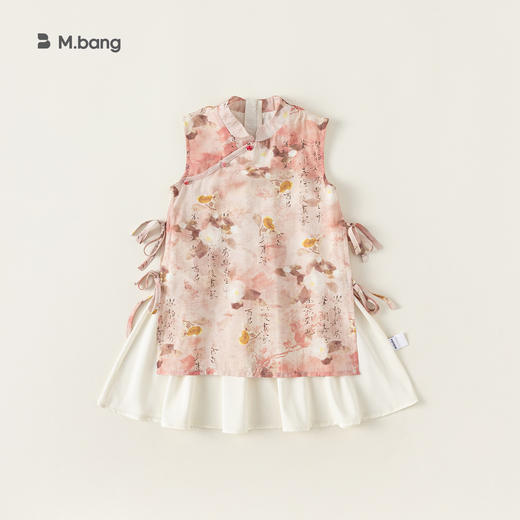 【新中式国风连衣裙】宥宝童装夏季新品儿童汉服新中式女童碎花旗袍连衣裙国风 商品图7