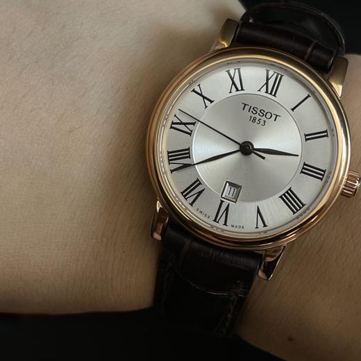 赵露思同款Tissot天梭官方卡森臻我石英皮带手表女表 商品图3
