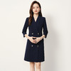 【西装领】罗蒙女士连衣裙七分袖中长款裙子女气质优雅简约大方商务 商品缩略图3