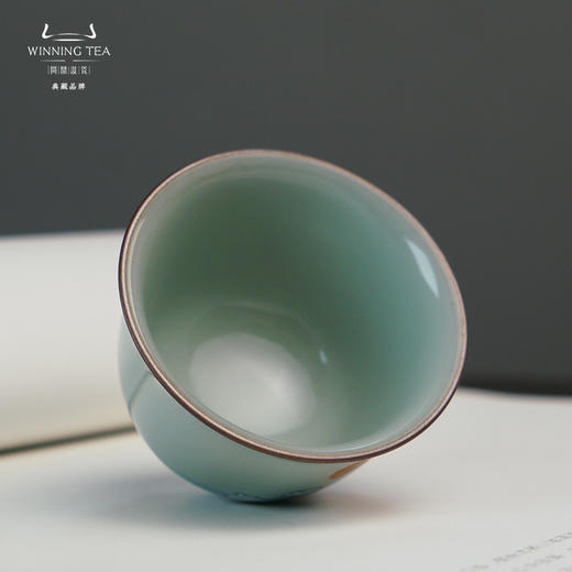 问鼎汝窑精工款仰钟杯（海水鱼）（缺货） 商品图2