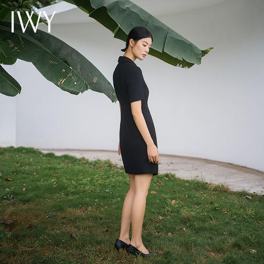 IWY/优雅黑色连衣裙气质职业西装裙女高级感夏季时尚售楼部教师工作服Q14239 商品图4
