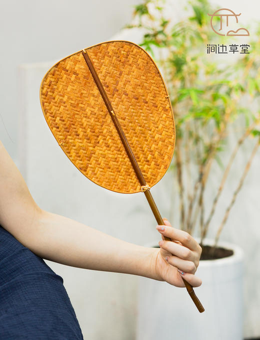 手工竹编恬素竹扇 商品图5