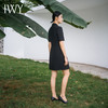 IWY/新款夏季时尚优雅黑色短袖连衣裙薄款酒店接待职业装名媛正Q14238黑色 商品缩略图4