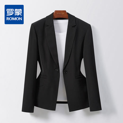 【大众休闲】罗蒙女士西服商务通勤舒适日常职业上衣西服外套女 商品图0