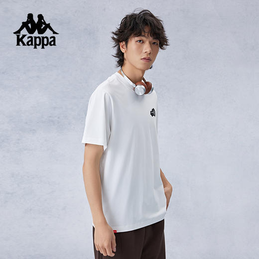 Kappa卡帕背靠背运动短袖t恤2024新款夏季凉感防晒半袖上衣男款潮K0E52TD84 商品图2