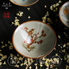 问鼎汝瓷鼎峰柴窑小斗笠杯（蝴蝶）（内绘梅花鸟） （内绘丹鸟）（缺货） 商品缩略图0