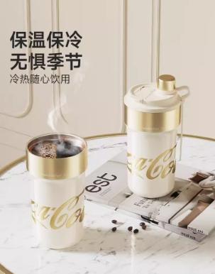 GERM可口可乐联名款派派保温杯-雅黑金-650ml 商品图4