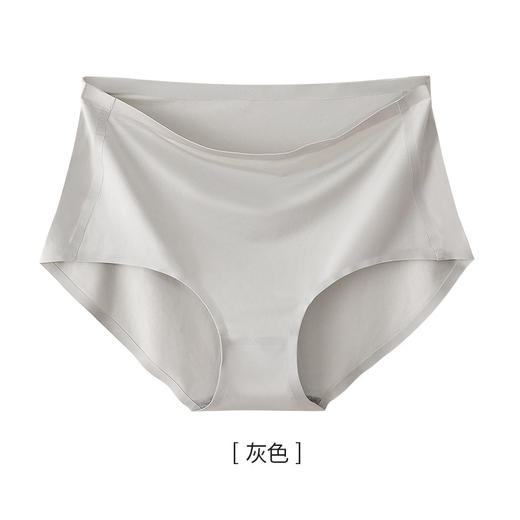 高腰无痕一片式女士三角裤冰丝透气纯棉抑菌裆内裤女 商品图5