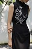 8351#中式竹子小黑裙 商品缩略图0