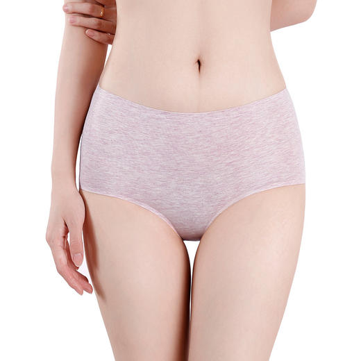 60支新疆长绒棉花纱女士内裤无痕透气中高腰裆内裤女 商品图1