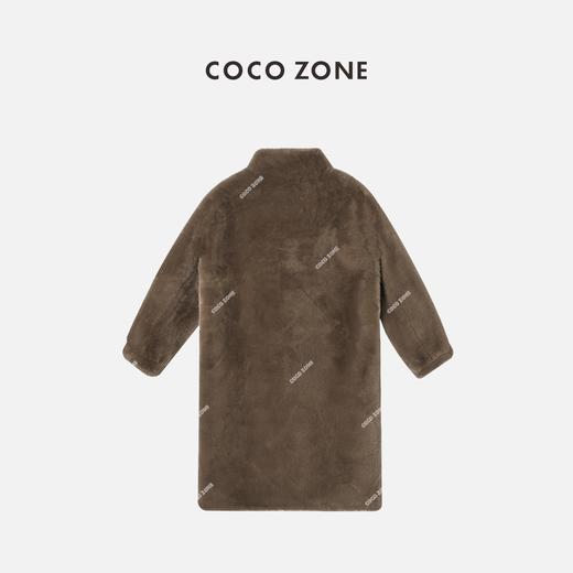 COCO ZONE 复古高级感中长款立领绒毛气质保暖简约外套 23C30719 商品图1