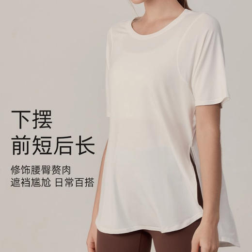 跃牌【禅语梵心】夏新跑步速干衣女速干健身短袖T恤DX2616 商品图1