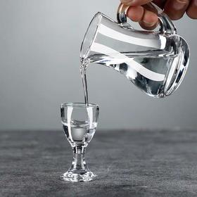 白酒杯小烈酒杯 1个 水晶玻璃高脚杯一口杯 小酒盅子弹杯 分酒器酒杯