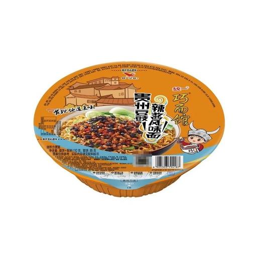 巧面馆 统一贵州豆鼓辣酱风味 拌面 110g 商品图0