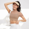 跃牌【禅语梵心】性感网纱瑜伽服短袖带胸垫跑步速干运动文胸DX2585 商品缩略图4