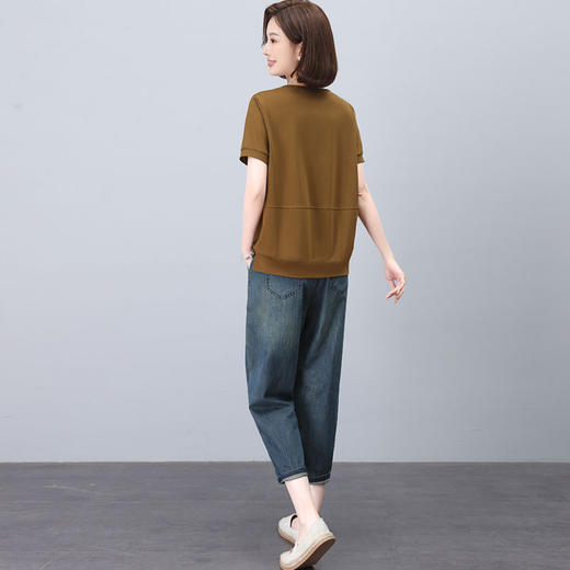 时尚漂亮牛仔套装，微胖减龄两件套HR-JYJ2479 商品图2