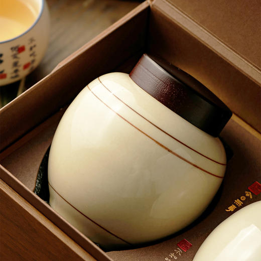 【合规】喫茶 C款 【双瓷罐• 咖】40元一套 /一件10套/约装半斤 商品图3