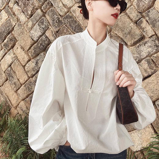 裁缝学苑AQ307设计感小众新中式复古盘扣衬衫纸样女装落肩衬衣打版样板 商品图1